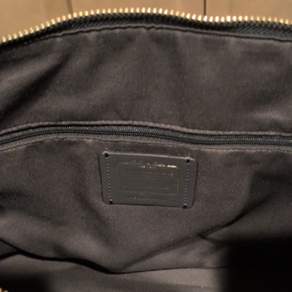 Coach Black Saffiano Leather Tote - Picture 4 of 9